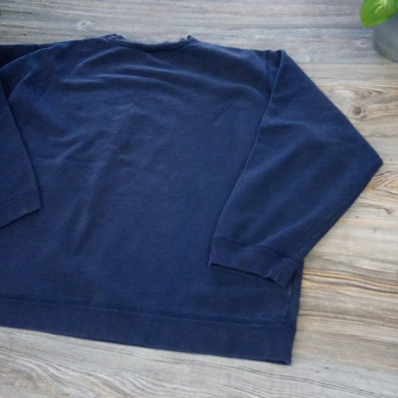 Logo Embroidered Crew Neck Pullover Cozy Sweater Top - Picture 10 of 11